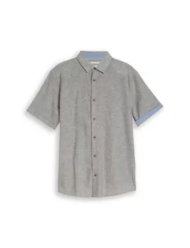 XXL cotton linen shirt male