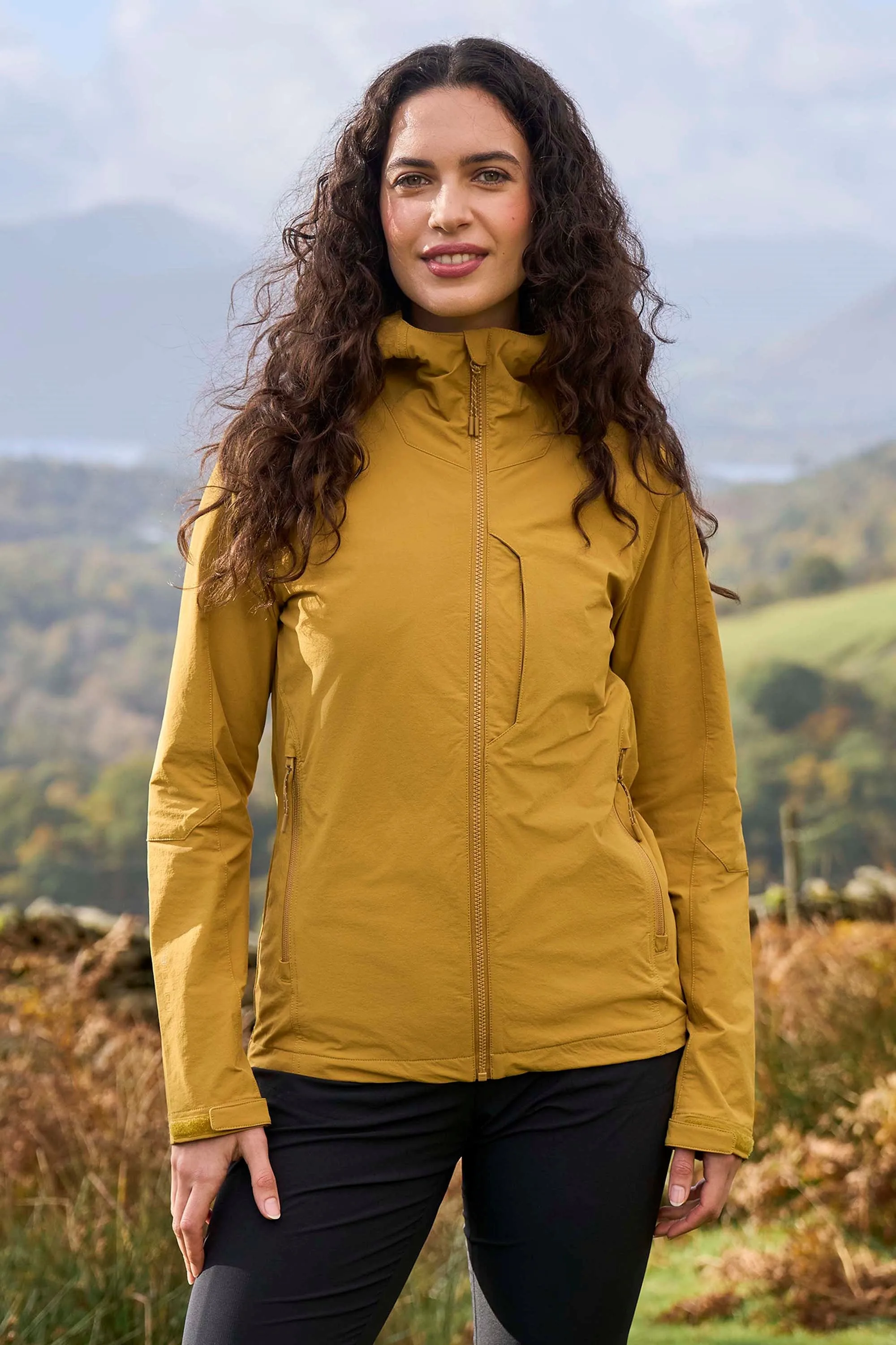 Retreat Womens Packable Softshell Jacket - Yellow - Yellow - Size: 16 - Mountain Warehouse - FashionsVida