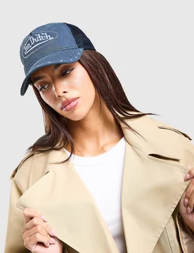 Embroidered Cap - Damen, Blau - female - Size: One Size - Von dutch - FashionsVida