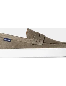 Mocasines de hombre de ante con suela de goma - Façonnable - FashionsVida