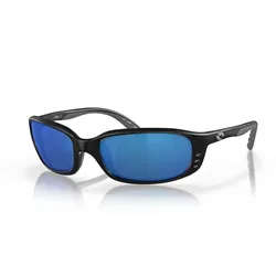 Brine Mirrored Polarized Sunglasses Matte Black Blue Mirror 580P/CAT3 Women