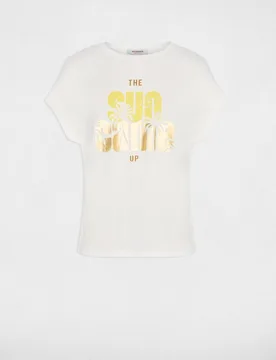 Camiseta de mujer cuello redondo manga corta - Morgan - FashionsVida