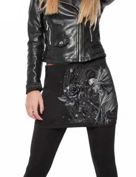 Leggings - Faerie Woman's Leggins Skirt - S bis L - für Damen - Größe S - schwarz - Frauen - female - Alchemy England - FashionsVida