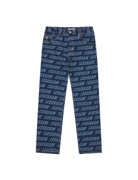 Repeat Logo Double Scoop Denim Pant