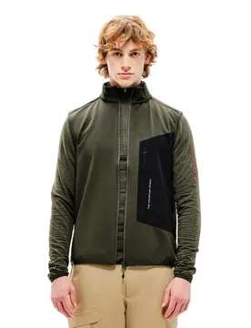 Gilet Tecno Grid Fleece Forest Green M