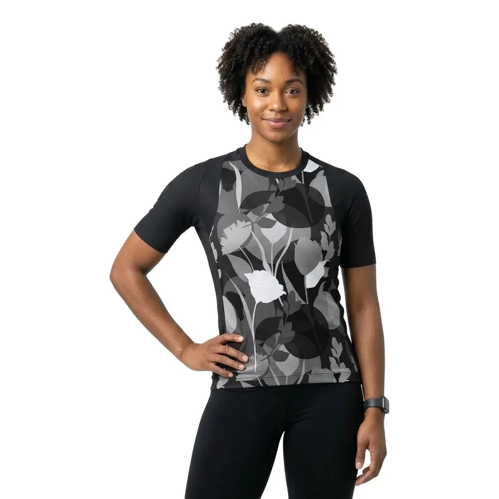 Maglia A Maniche Corte Bloom Black - Ale - FashionsVida