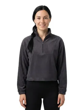Sweat à Demi-zip Crew Opus Dot Black Wash S