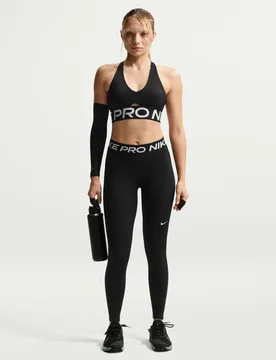 Pro Mid-Rise Full-Length Damen Tights, schwarz US: 2XS - Nike - FashionsVida