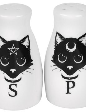 Gothic Salz- & Pfefferstreuer - Salz- und Pfefferstreuer - weiß/schwarz - None - unisex