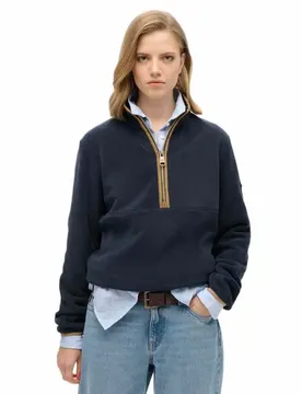Sweat à Demi-zip Estate Fleece Eclipse Navy S