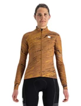 Maglia A Maniche Lunghe Cliff Supergiara Thermal Brown / Black
