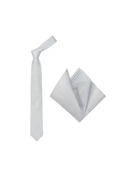 Set cravatta con fazzoletto da taschino verde chiaro - Seidenfalter - FashionsVida