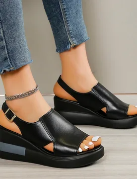 Summer Wedge Platform Sandals Fashion Retro Romen Beach Shoes Ladies Casual Peep Toe Soft Comfortable Sandalias De Mujer - Aliexpress - FashionsVida