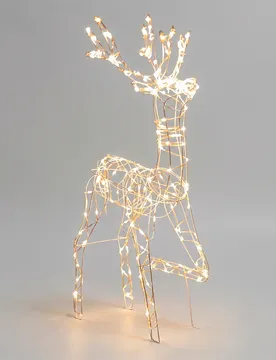 Lampe Led Christmas Reindeers Warm White 0.75m Ip44 Indoor & Outdoor Low Voltage Transparent 75 cm