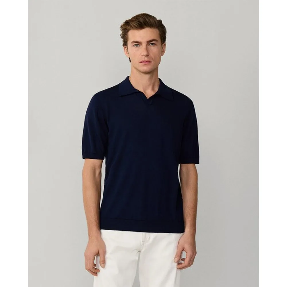 Polo de hombre manga corta de punto de algodón - Façonnable - FashionsVida