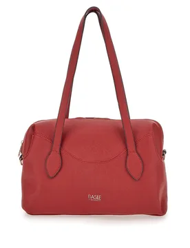 Borsa rossa con doppi manici e tracolla removibile BA1309SAF - Basile - FashionsVida