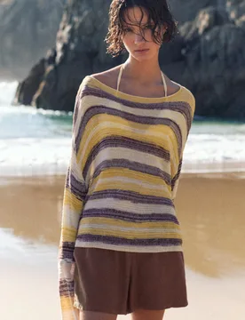 Space Dye Cutwork Jumper (Size: ) - Pull&bear - FashionsVida
