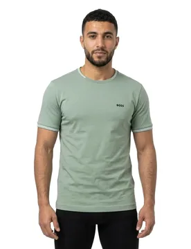T-shirt à Manches Courtes Taul 10255848 Green Open Green M - BOSS - FashionsVida