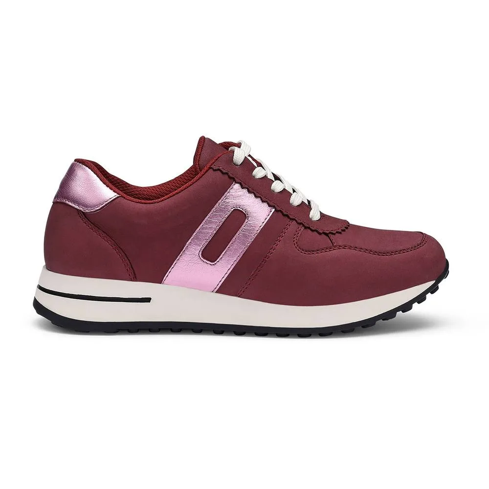 Revival' Trainers - Maroon - Size: 5 - Hotter - FashionsVida