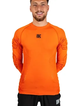 Verstärktes Kompressions-Unterziehshirt - Orange - male - Size: S