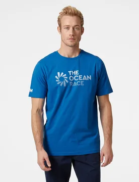 Men's The Ocean Race T-Shirt Blue S - Electric Blue - Male - Helly Hansen - FashionsVida