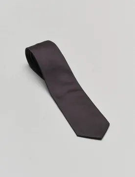 Cravatta nera micro armatura in pura seta - Rodolfo Pellizzari - FashionsVida