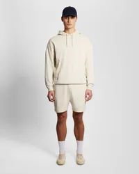 Men's Panelled Sweat Short in Beige