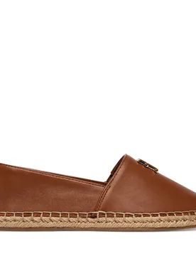 Espadrilles Th Logo Leather Espadrille FW0FW09246 Braun 36 female - Tommy hilfiger - FashionsVida