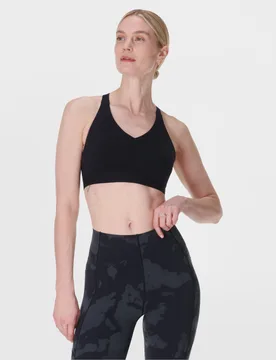 Power Pulse Medium Support Sports Bra XS-XL Black female - Sweaty betty - FashionsVida