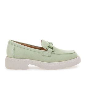 Mocassini Verde Pastello Con Morsetto 230052 36