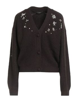 Strickjacke Damen Schokobraun L Damen