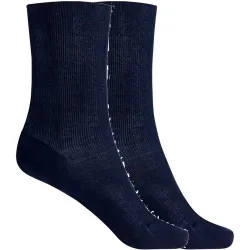 Pack de 2 pares de calcetines de mujer de algodón mercerizado de canalé antialérgico