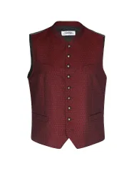 Gilet traditionnel VOITL 5 rouge foncé 106