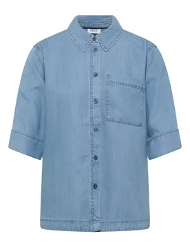 TOS Denim Look Blouse female - S - FashionsVida
