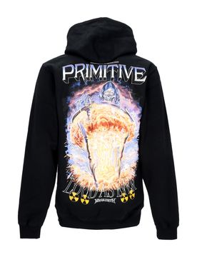 Felpa Cappuccio Uomo Time Hoodie X Megadeth Black