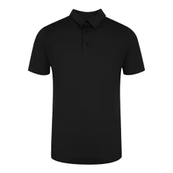 Mens Active Beach Basic Sailor Polo Black Shirt Cotton - Size 2xl