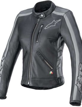 Giubbotto Moto STELLA DYNO Nero Tar Grigio Dark taglia S