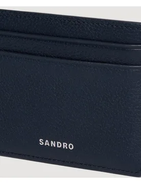Tarjetero hombre piel graneada plegable - sandro - FashionsVida