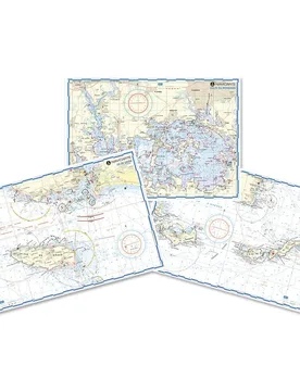 Lorient-la Trinité-belle Ile-houat Marine Chart Blue / White One Size unisex - Plastimo - FashionsVida
