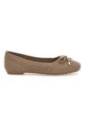 Ballerine beige in tessuto knit con fiocco PRESZ35 39