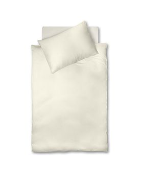 Ropa de cama de satén Royal 2 x 70x90cm / 200x200cm Crema crema
