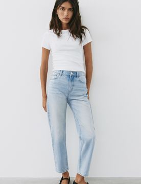 Jeans Mom Fit Vita Alta