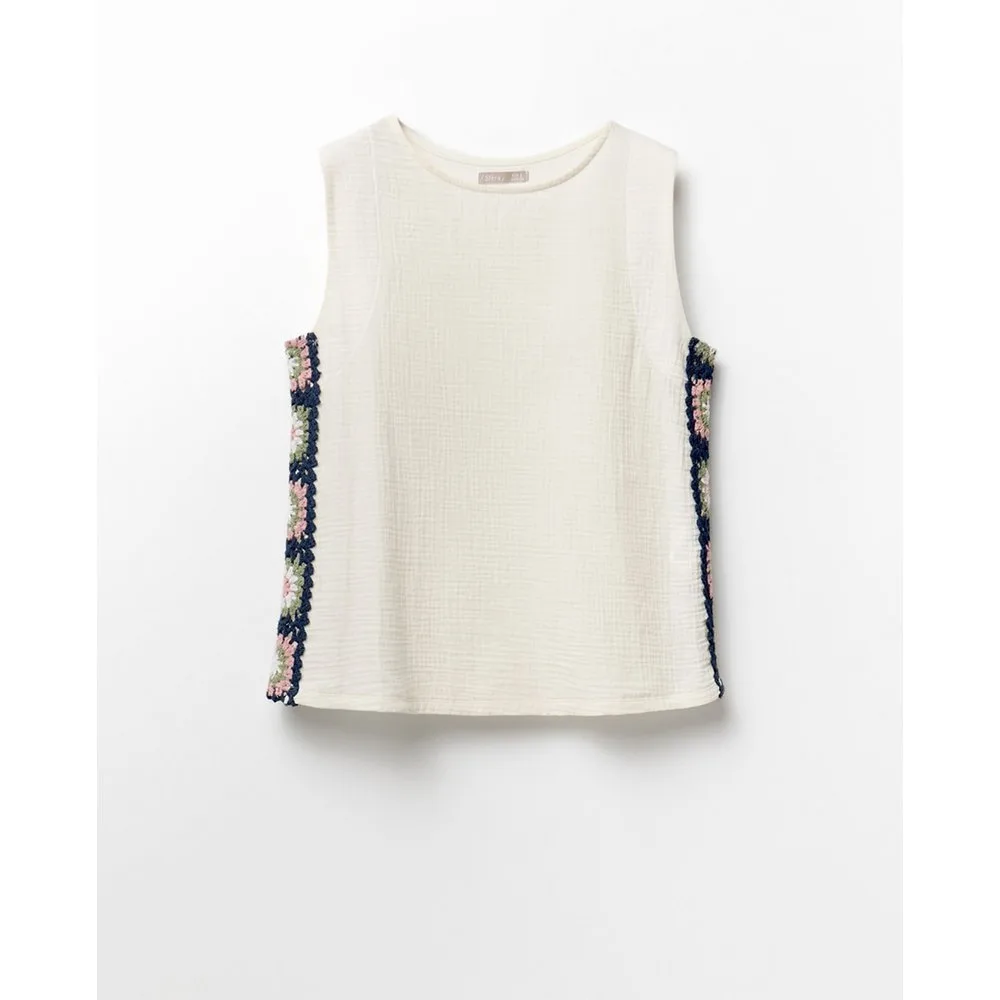 Sfera - Camiseta crochet - Sfera - FashionsVida