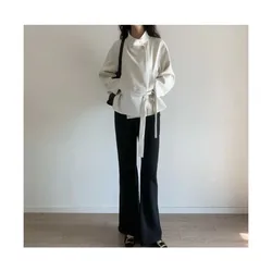 Stand-up Collar Short Trench Coat Women's Spring and Autumn Waist Loose British Style Jacket