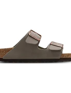 Arizona Women Flip-Flops and Sandals - Grey - Size 4.5 - Nubuck - Grey - Size: 4.5 - Birkenstock - FashionsVida