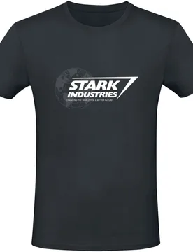 Disney T-Shirt - Stark Industries - S bis XXL - für Männer - Größe L - schwarz - Lizenzierter Fanartikel - Männer - male - Avengers - FashionsVida