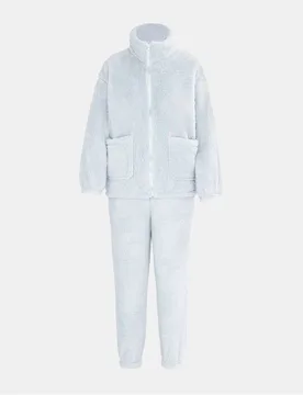Womens Sherpa Suit Ladies In Blue - Size 12 Uk - MISO - FashionsVida