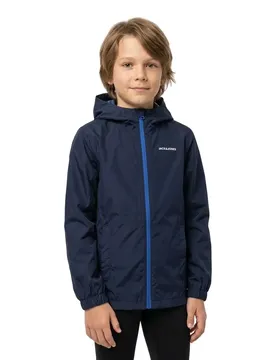 Veste De Pluie Flynn Navy Blazer / Detail Surf The Web Zipper 14 Années Garçon