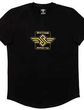 T-shirt à Manches Courtes Racing Black S ,Femme - Swings - FashionsVida