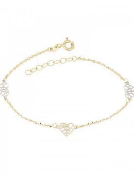 Bracciale da bimba Oro giallo e bianco 803321724517